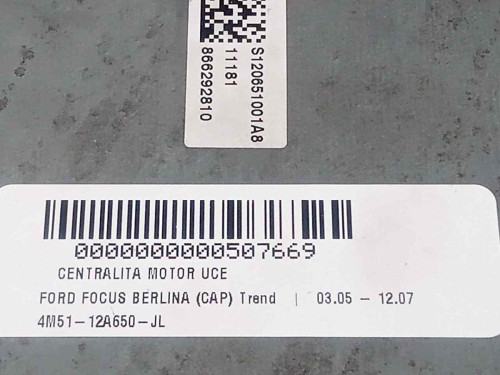  CENTRALITA MOTOR UCE FORD FOCUS BERLINA (CAP) 