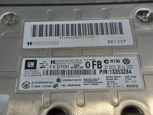  MODULO ELECTRONICO OPEL INSIGNIA BERLINA 