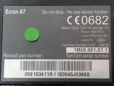 SISTEMA NAVEGACION GPS, RENAULT, MEGANE III BERLINA 5P