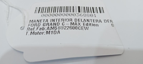  MANETA INTERIOR DELANTERA DERECHA FORD GRAND C-MAX (CB7) 
