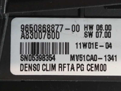 MANDO CLIMATIZADOR, CITROEN, C4 PICASSO