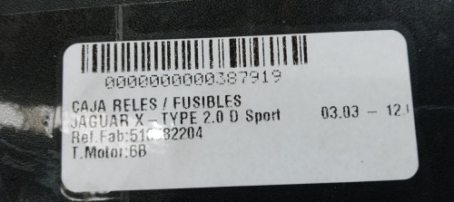  CAJA RELES / FUSIBLES JAGUAR X-TYPE 