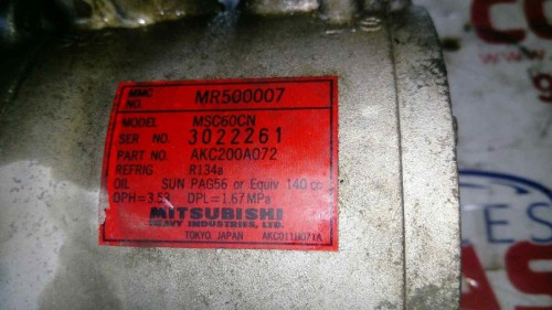COMPRESOR AIRE ACONDICIONADO Mitsubishi CARISMA BERLINA 4 (DA0) 