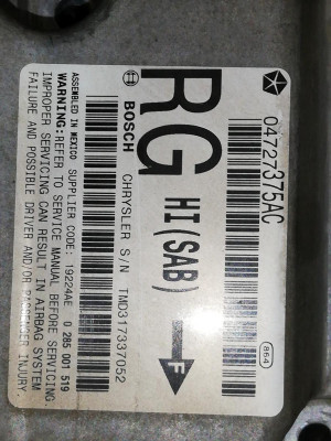 CENTRALITA AIRBAG, Chrysler, VOYAGER (RG)