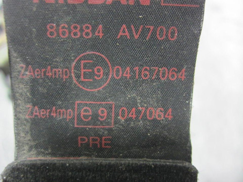  CINTURON SEGURIDAD DELANTERO DERECHO Nissan PRIMERA TRAVELLER (P12) 