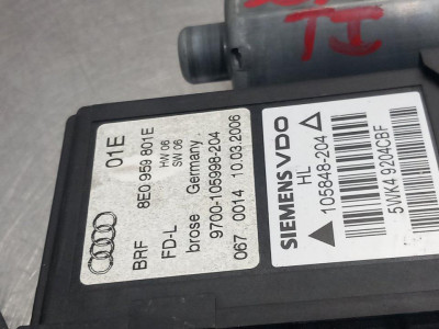 ELEVALUNAS TRASERO IZQUIERDO, AUDI, A4 BERLINA (8E)