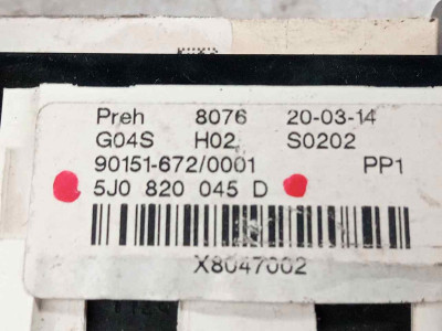 MANDO CALEFACCION / AIRE ACONDICIONADO, SKODA, FABIA COMBI (5J5)