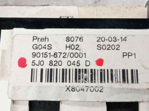  MANDO CALEFACCION / AIRE ACONDICIONADO SKODA FABIA COMBI (5J5) 