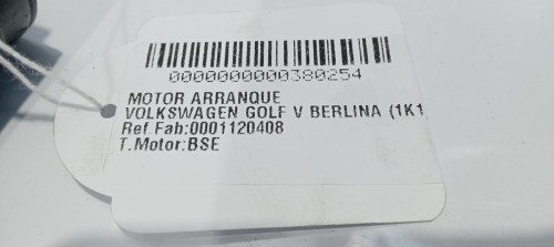  MOTOR ARRANQUE VOLKSWAGEN GOLF V (1K1)(10.2003) 