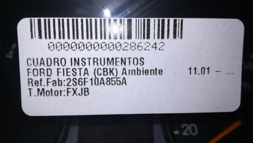  CUADRO INSTRUMENTOS, FORD, FIESTA (CBK) 