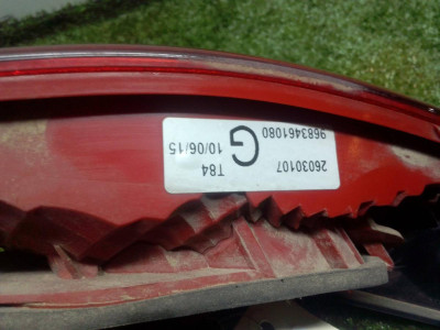 PILOTO TRASERO IZQUIERDO INTERIOR, PEUGEOT, 3008