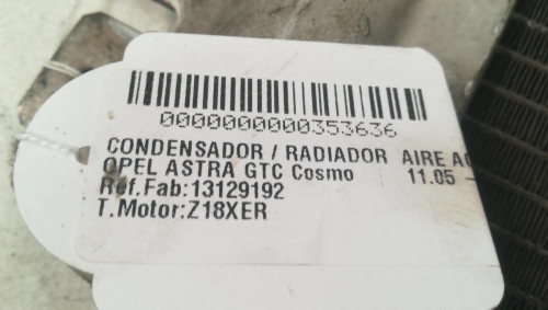  CONDENSADOR / RADIADOR AIRE ACONDICIONADO Opel ASTRA H GTC 