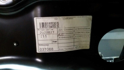 ELEVALUNAS DELANTERO DERECHO, MERCEDES-BENZ, CLASE ML (BM 164)