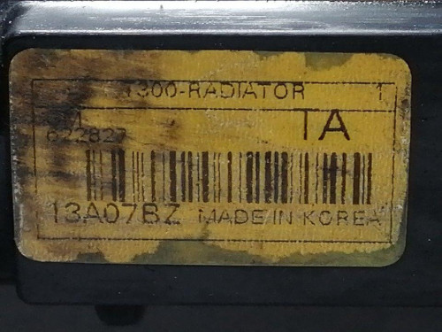  RADIADOR AGUA CHEVROLET AVEO HATCHBACK 