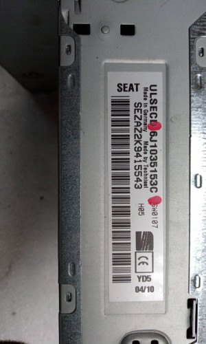  SISTEMA AUDIO / RADIO CD Seat IBIZA BERLINA (6J5) 