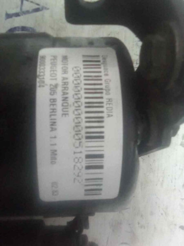  MOTOR ARRANQUE PEUGEOT 205 BERLINA 