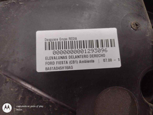  ELEVALUNAS DELANTERO DERECHO FORD FIESTA (CB1) 