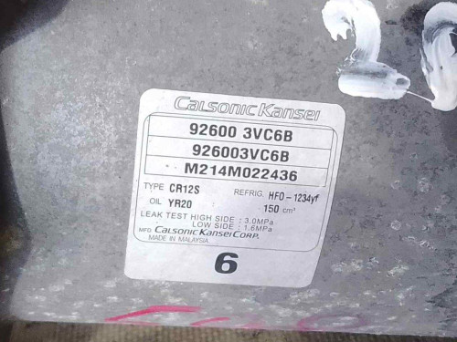 COMPRESOR AIRE ACONDICIONADO NISSAN PULSAR (C13M) 