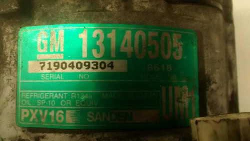 COMPRESOR AIRE ACONDICIONADO OPEL VECTRA C BERLINA 