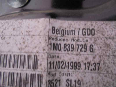 ELEVALUNAS TRASERO IZQUIERDO, SEAT, TOLEDO (1M2)