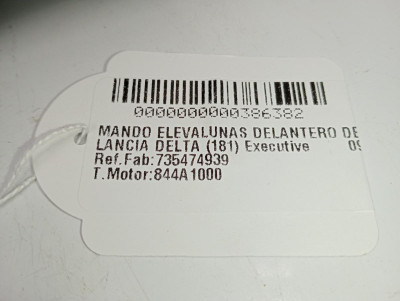 MANDO ELEVALUNAS DELANTERO DERECHO, LANCIA, DELTA (181)