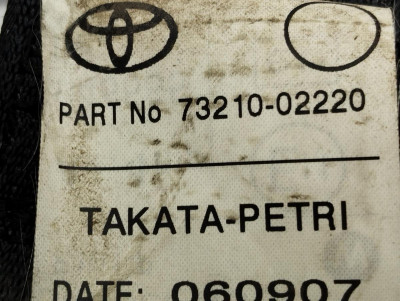 CINTURON SEGURIDAD DELANTERO DERECHO, TOYOTA, AURIS (E15)