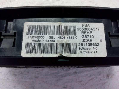 MANDO CLIMATIZADOR, CITROEN, C4 BERLINA