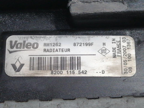  RADIADOR AGUA RENAULT SCENIC II (JM) 