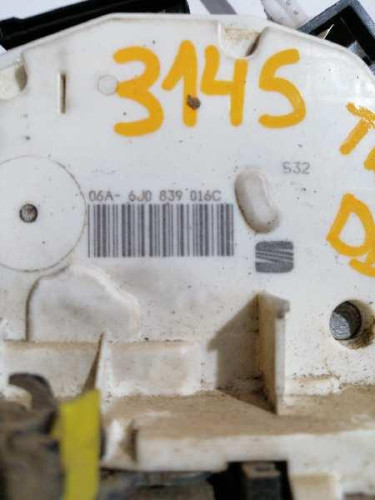 CERRADURA PUERTA TRASERA DERECHA SEAT IBIZA BERLINA (6J5) 