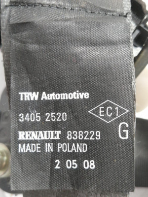 CINTURON SEGURIDAD DELANTERO IZQUIERDO, RENAULT, CLIO III