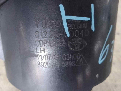 FARO ANTINIEBLA IZQUIERDO TOYOTA AVENSIS BERLINA (T25) 