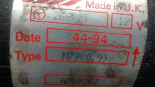  MOTOR ARRANQUE, MG ROVER, 