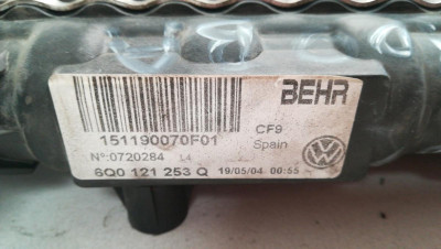 RADIADOR AGUA, SEAT, CORDOBA BERLINA (6L2)