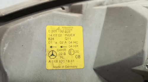 FARO DERECHO MERCEDES-BENZ CLASE A (BM 168) 