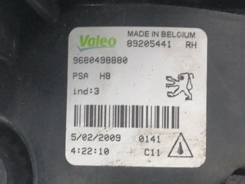  FARO ANTINIEBLA DERECHO, PEUGEOT, 308 