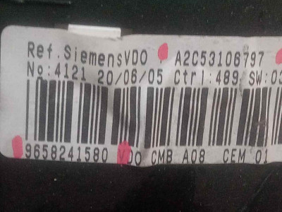 CUADRO INSTRUMENTOS, PEUGEOT, 1007