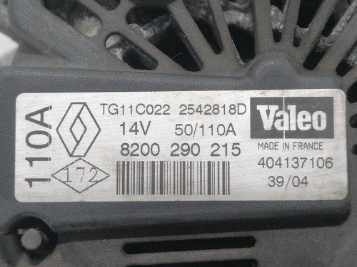  ALTERNADOR, RENAULT, MEGANE II COUPE/CABRIO 
