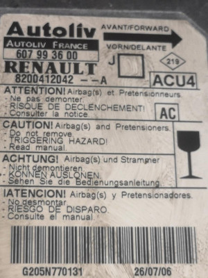 CENTRALITA AIRBAG, Renault, SCENIC II (JM)