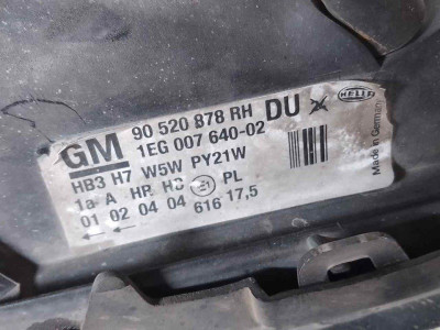 FARO DERECHO, Opel, ASTRA G BERLINA