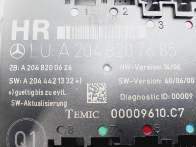MODULO ELECTRONICO, Mercedes-Benz, CLASE C (BM 204) BERLINA