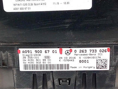 CUADRO INSTRUMENTOS, INFINITI, Q30