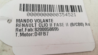 MANDO VOLANTE, RENAULT, CLIO II FASE II (B/CB0)