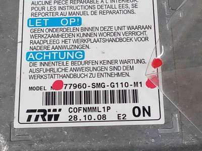 CENTRALITA AIRBAG, HONDA, CIVIC 5 PUERTAS (FK)