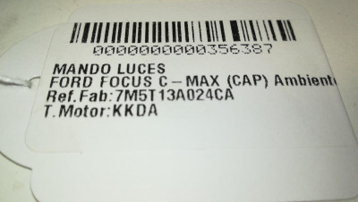 MANDO LUCES, FORD, C-MAX (CB3)(2007)