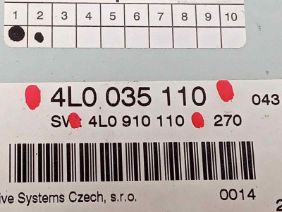 SISTEMA AUDIO / RADIO CD, AUDI, Q7 (4L)