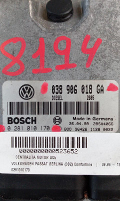 CENTRALITA MOTOR UCE, VOLKSWAGEN, PASSAT BERLINA (3B2)