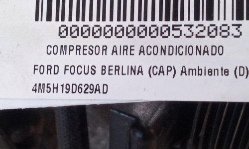  COMPRESOR AIRE ACONDICIONADO FORD FOCUS BERLINA (CAP) 