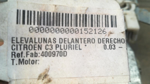  ELEVALUNAS DELANTERO DERECHO 