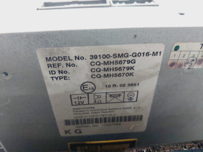 SISTEMA AUDIO / RADIO CD, HONDA, CIVIC 5 PUERTAS (FK)