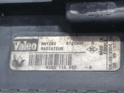 RADIADOR AGUA, RENAULT, SCENIC II (JM)